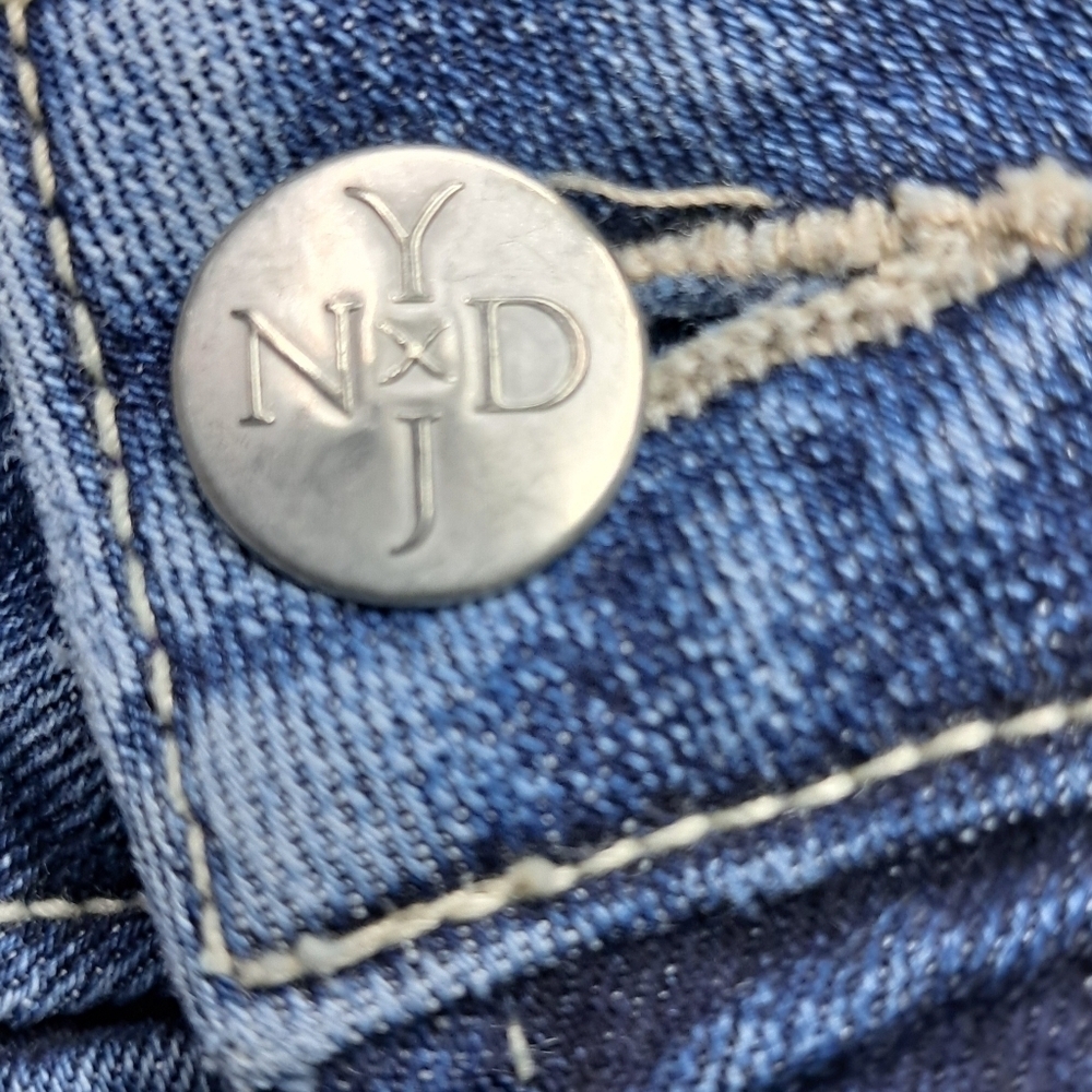NYDJ Samantha Slim Jeans 12 Petite Quinn Wash Comfort Stretch Lift Tuck - Picture 5 of 15